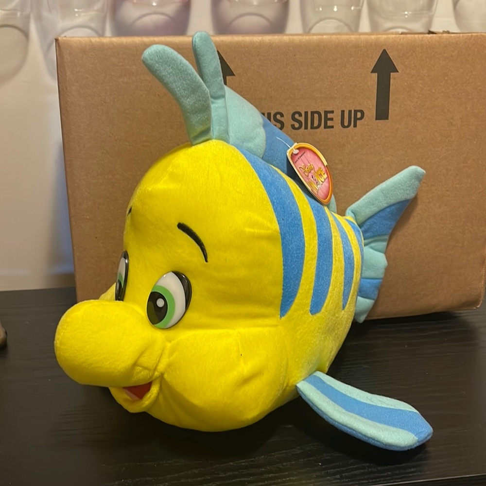 Disney plush the little mermaid - Flounder NWT
